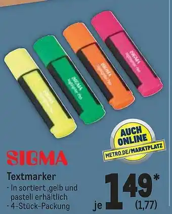 METRO Sigma textmarker Angebot