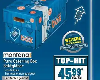 METRO Montana pure catering box sektgläser Angebot