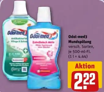 REWE Odol med-3 Mundspülung 500 ml Fl. Angebot