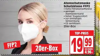 Edeka Atemschutzmaske Schutzklasse FFP2 Angebot