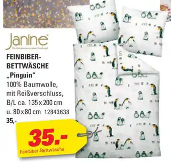 Höffner Janine Feinbiber Bettwäsche Pinguin Angebot