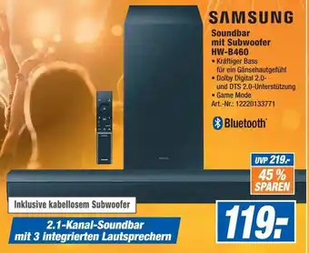 Expert Technomarkt Samsung Soundbar mit Subwoofer HW-B460 Angebot