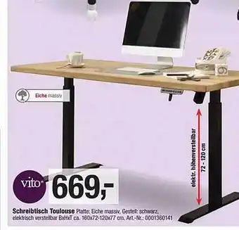 Opti Wohnwelt Vito schreibtisch toulouse Angebot