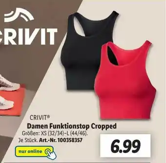 Lidl Crivit damen funktionstop cropped Angebot