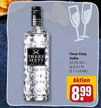 REWE Kaufpark Three sixty vodka Angebot