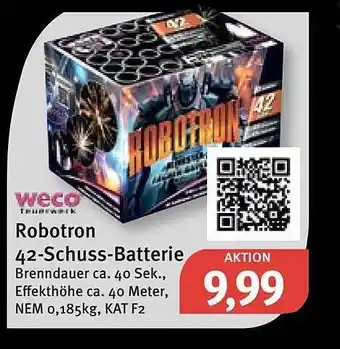 Feneberg Weco robotron 42-schuss-batterie Angebot