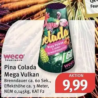 Feneberg Weco pina colada mega vulkan Angebot