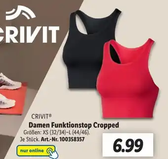 Lidl Crivit Damen Funktionstop Cropped Angebot