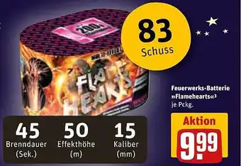 REWE Kaufpark Feuerwerks-batterie flamehearts Angebot