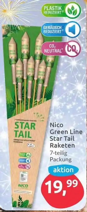 Budni Nico Green Line Star Tail Raketen 7-teilig Angebot