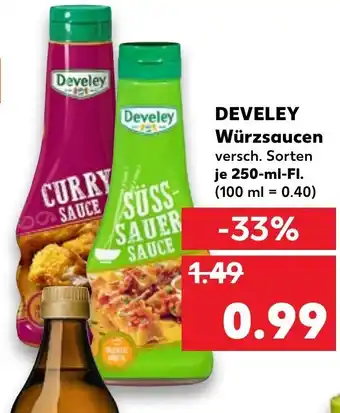 Kaufland Develey Würzsaucen 250ml Angebot