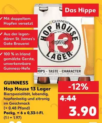 Kaufland Guinness Hop House 13 Lager 6x0,33L Angebot