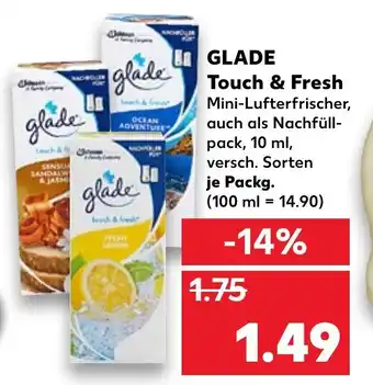 Kaufland Glade Touch&Fresh 10ml Angebot