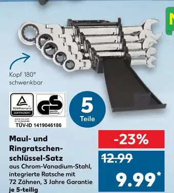 Kaufland Maul- und Ringratschenschlüssel Satz Angebot