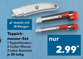 Kaufland Teppichmesser Set Angebot