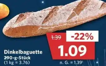 Combi Dinkelbaguette 290 g Stück Angebot