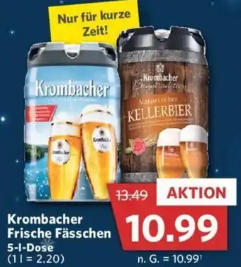 Combi Krombacher Frische Fässchen 5 L Dose Angebot