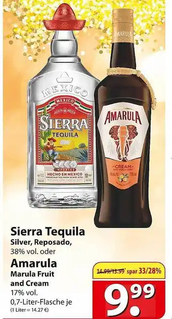 Famila Nord Ost Sierra tequila oder amarula Angebot