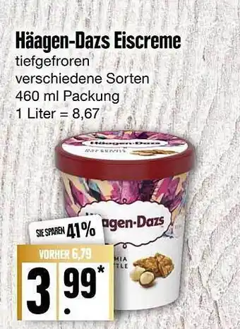 Edeka Frischemarkt Häagen-dazs eiscreme Angebot