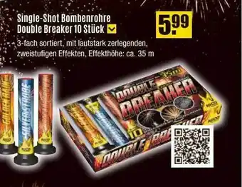 V Baumarkt Single-shot bombenrohre double breaker 10 stück Angebot