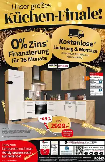 ROLLER Einbauküche nolte & privileg Angebot