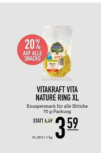 Kölle Zoo Vitakraft vita nature ring xl Angebot