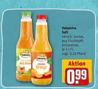 REWE Kaufpark Valensina saft Angebot