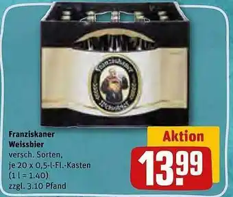 REWE Kaufpark Franziskaner weissbier Angebot