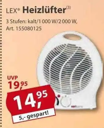 Sonderpreis Baumarkt Lex heizlüfter Angebot