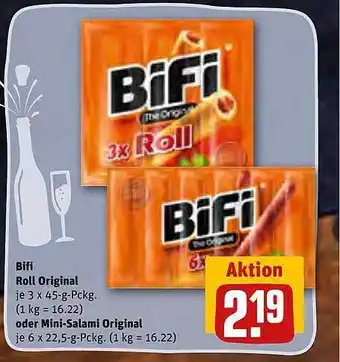 REWE Kaufpark Bifi roll original oder mini salami original Angebot