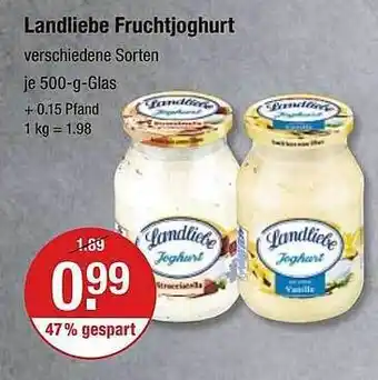 V Markt Landliebe fruchtjoghurt Angebot