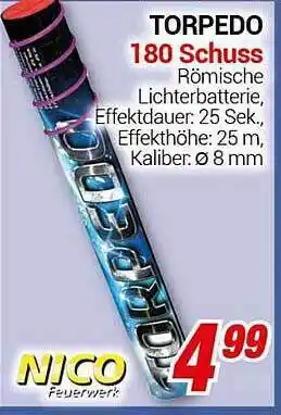 CENTERSHOP Nico torpedo 180 schuss Angebot