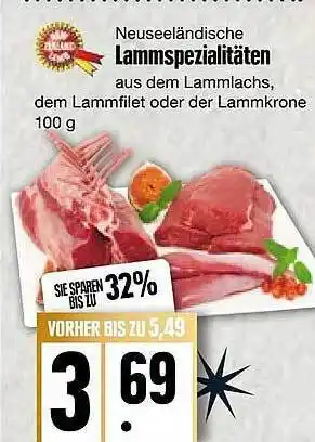 E-Center Neuseeländische lammspezialitäten Angebot