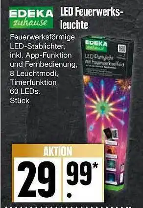 E-Center Edeka zuhause led feuerwerksleuchte Angebot