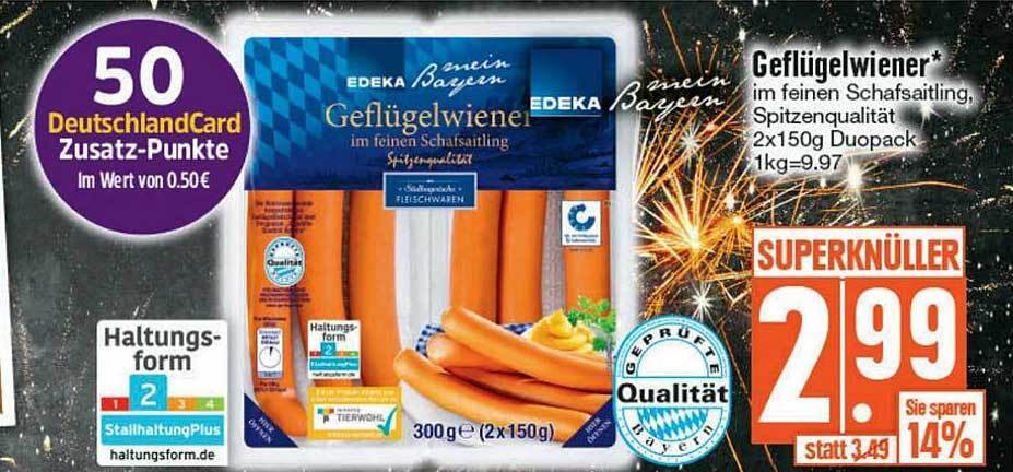 Edeka mein bayern geflügelwiener Angebot bei Edeka