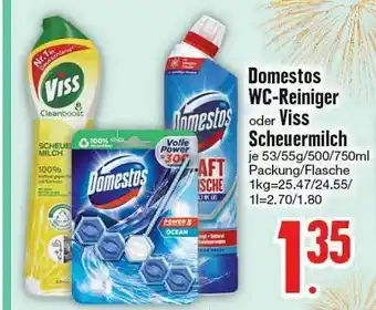 Edeka Domestos wc-reiniger oder viss scheuermilch Angebot