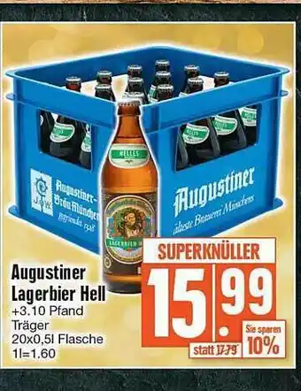 Edeka Augustiner legerbier hell Angebot