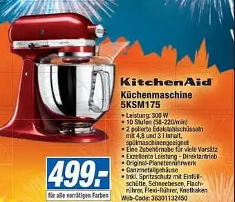 Expert Kitchenaid küchenmaschine 5ksm175 Angebot