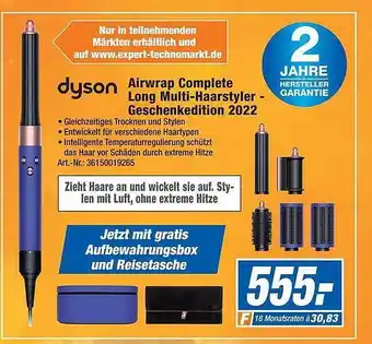 Expert Technomarkt Dyson airwrap complete long multi-haarstyler - geschenkedition 2022 Angebot