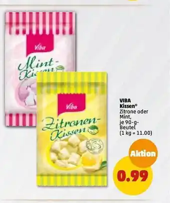 PENNY Viba kissen zitrone oder mint Angebot