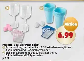 PENNY Prosecco- oder bier-pong-spiel Angebot