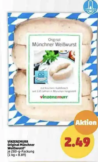 PENNY Vinzenzmurr original münchner weißwurst Angebot