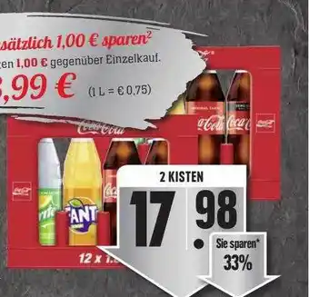 Scheck-in-Center Coca-cola, fanta, sprite oder mezzo-mix Angebot