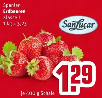 REWE San Lucar Spanien Erdbeeren 1kg Angebot