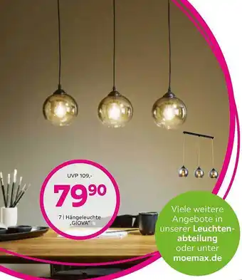 Mömax Hängeleuchte „giova“ Angebot