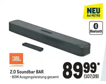 METRO JBL Soundbar | BAR 2.0 Angebot