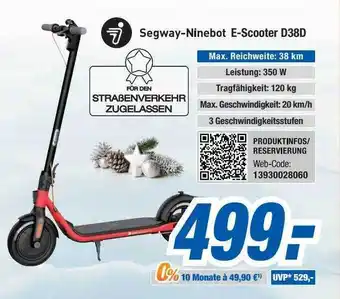 Expert Bening Segway-ninebot e-scooter d38d Angebot