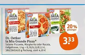 tegut Dr. oetker la mia grande pizza Angebot