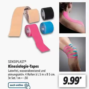 Lidl Sensiplast kinesiologietapes Angebot