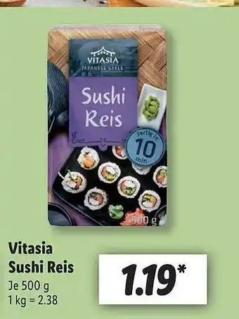 Lidl Vitasia sushi reis Angebot